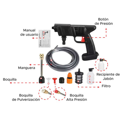 Hidrolavadora HidroJet 48V con Doble Batería – ¡Limpieza potente donde quieras!