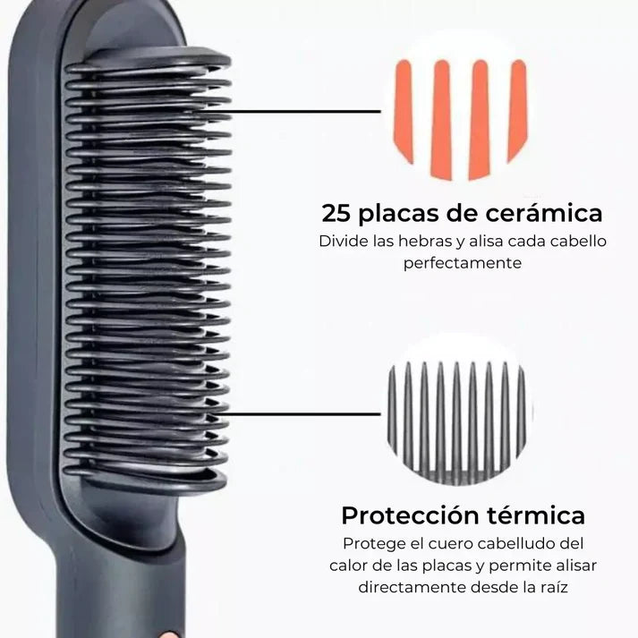 Cepillo Alisador 4 en 1 - ¡Peina, alisa, seca y da forma en minutos!