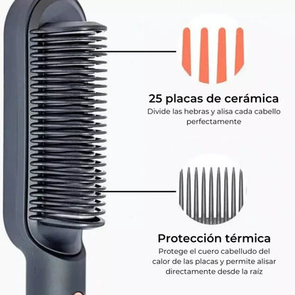 Cepillo Alisador 4 en 1 - ¡Peina, alisa, seca y da forma en minutos!