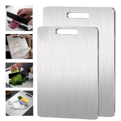 TITANBOARD® - Tabla de Picar de 100% Acero Inoxidable 29 x 20 cm.