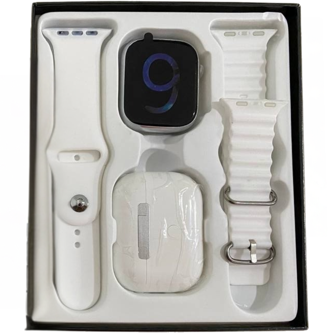 Combo T900 Suit:  Smartwatch Series 8 + Auriculares Pods Pro - Tecnología y Estilo