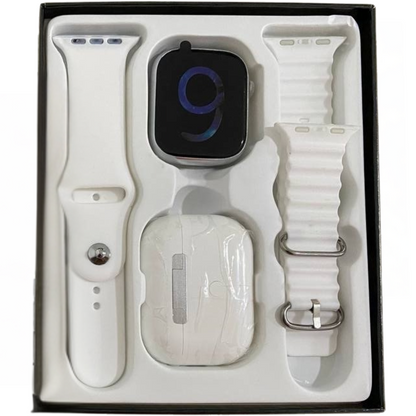 Combo T900 Suit:  Smartwatch Series 8 + Auriculares Pods Pro - Tecnología y Estilo