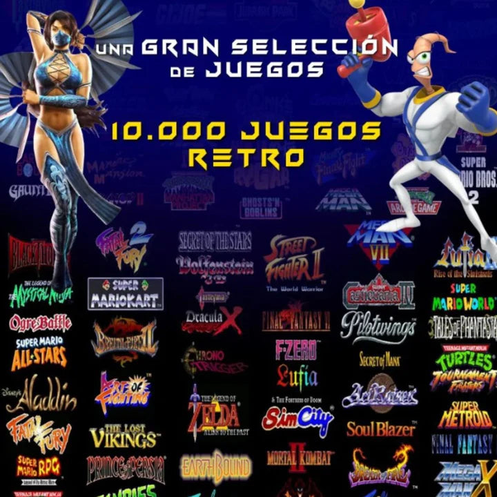 Consola Retro GameStick Pro 4K con 20 000 juegos + 2 CONTROLADORES INALÁMBRICO EXTRA GRATIS