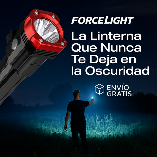 ForceLight® - Linterna Táctica Multifuncional 4 en 1 - ¡COMPRE 1 Y LLEVE 2 SOLO HOY!