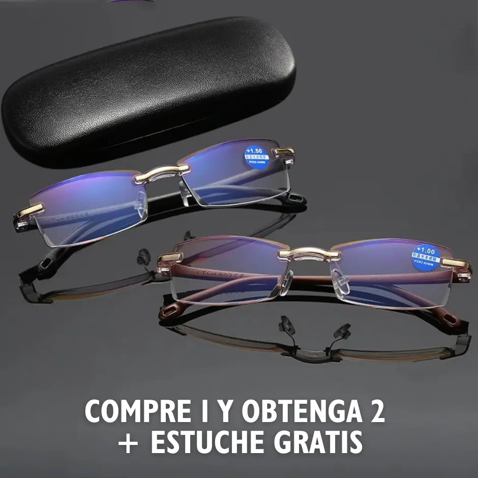 Gafas de Lectura TR90 Pro Titanium - ¡COMPRA 1 Y LLEVA 2 + ESTUCHE, PAÑO Y ENVÍO GRATIS!