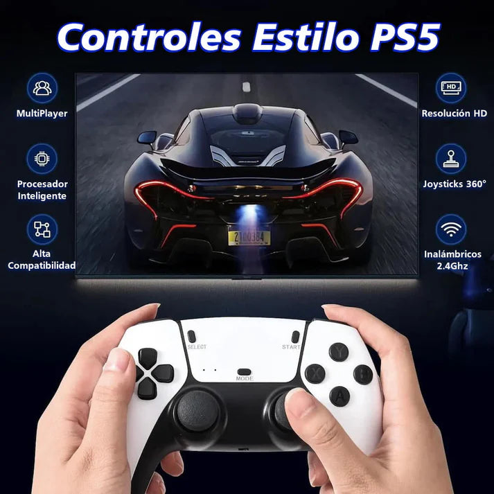 Consola Retro GameStick Pro 4K con 20 000 juegos + 2 CONTROLADORES INALÁMBRICO EXTRA GRATIS