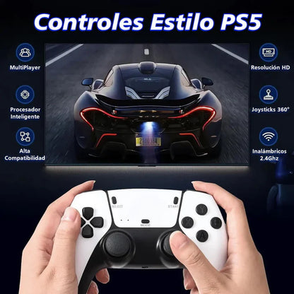 Consola Retro GameStick Pro 4K con 20 000 juegos + 2 CONTROLADORES INALÁMBRICO EXTRA GRATIS
