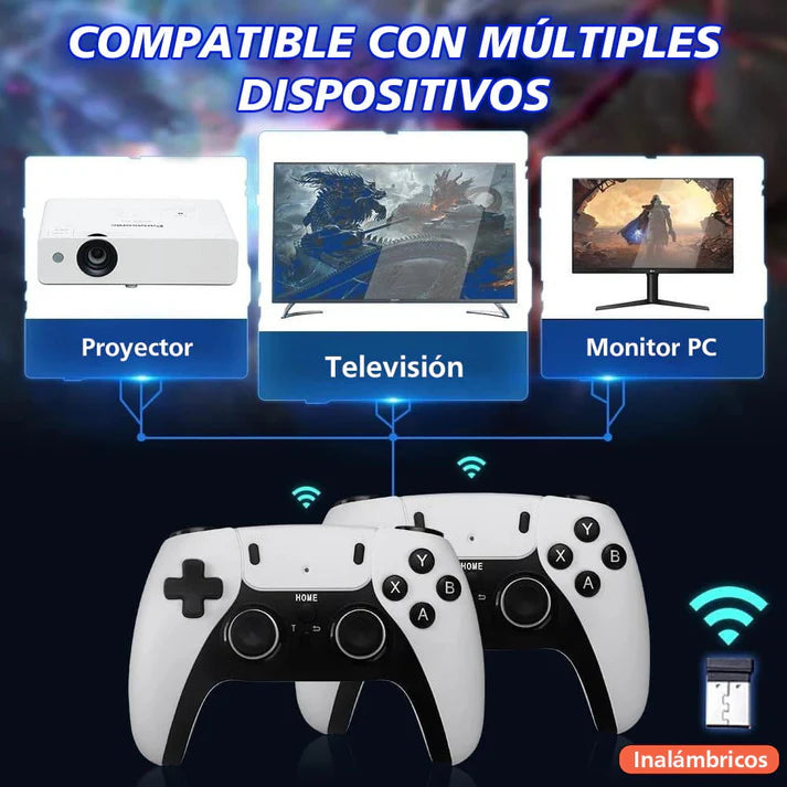 Consola Retro GameStick Pro 4K con 20 000 juegos + 2 CONTROLADORES INALÁMBRICO EXTRA GRATIS