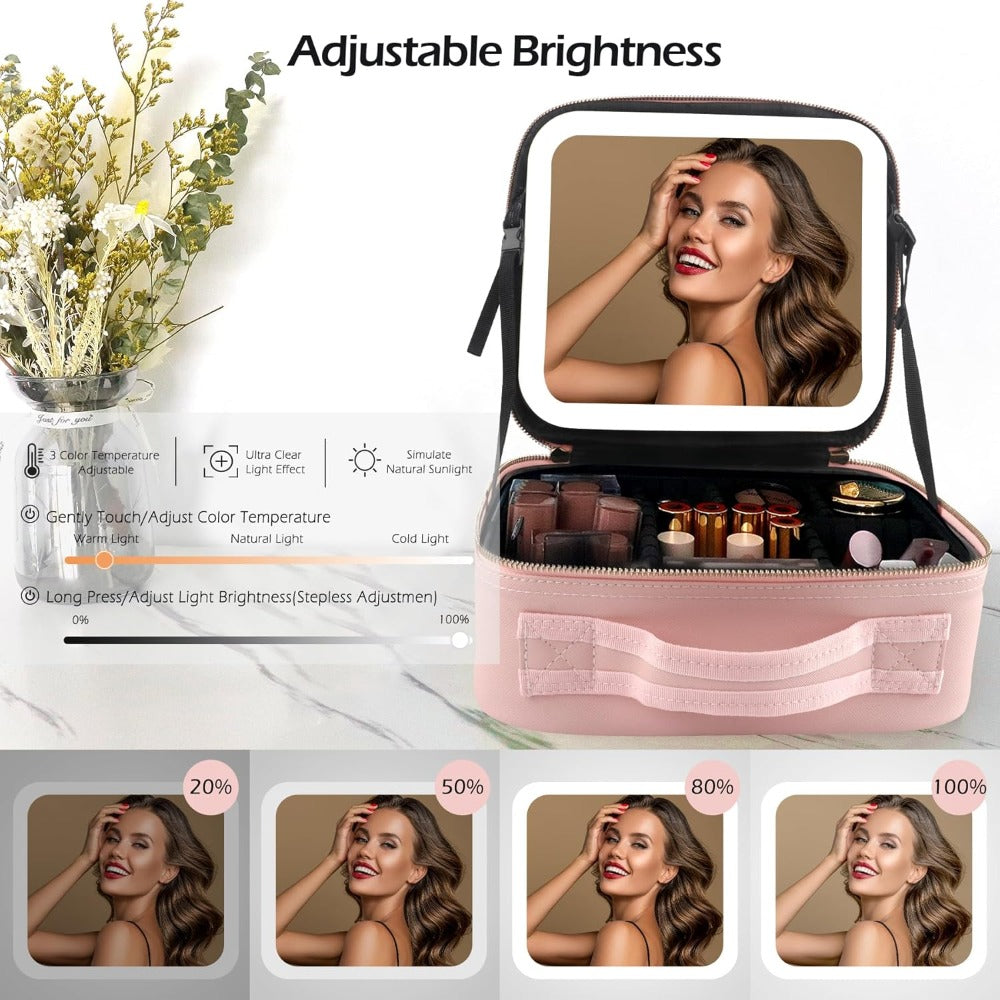 Estuche de Cosméticos con Espejo MakeBeauty® - APROVECHA EL DESCUENTO LLEVÁNDOTE MÁS UNIDADES + ENVÍO GRATIS SÓLO HOY