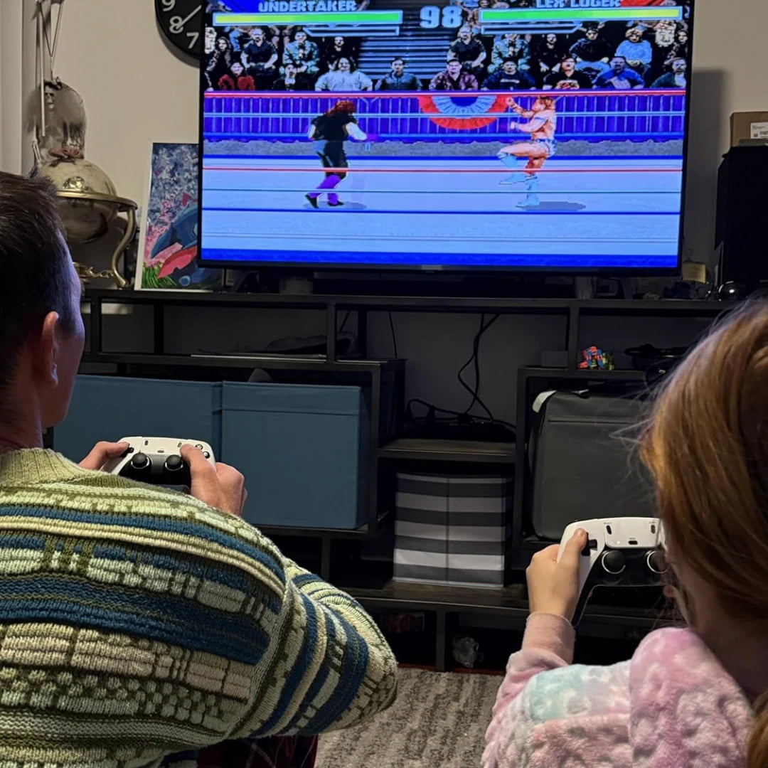 Consola Retro GameStick Pro 4K con 20 000 juegos + 2 CONTROLADORES INALÁMBRICO EXTRA GRATIS