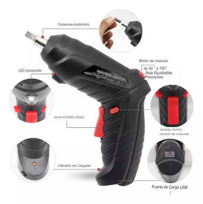 Destornillador Eléctrico Profesional con 47 piezas - ¡Rapidez y practicidad en su día a día!