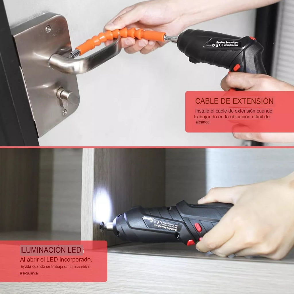 Destornillador Eléctrico Profesional con 47 piezas - ¡Rapidez y practicidad en su día a día!